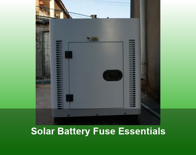 Solar Battery Fuse Essentials